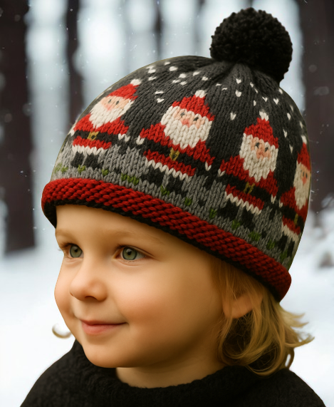 Christmas Beanie Knitting Pattern