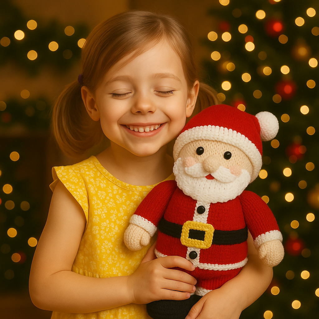 Santa Knitting Pattern - 40CM