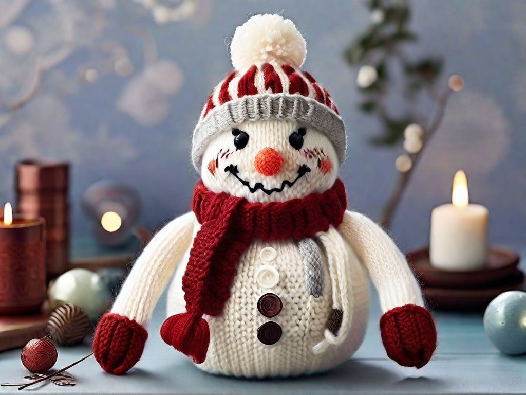 Snowman knitting pattern