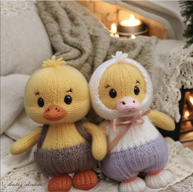 🧶 3-in-1- Kitten, Duck & Teddy