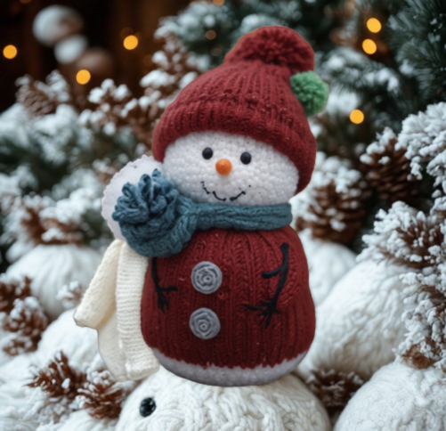 Snowman Knitting Pattern