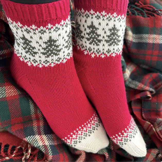 Christmas Socks Knitting Pattern